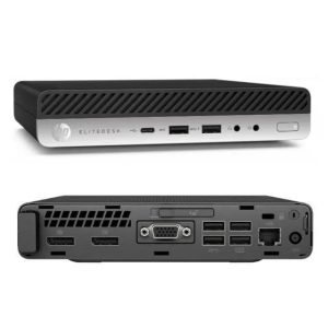 مینی کامپیوتر استوک تاینی اچ پی مدل Tiny Hp EliteDesk Mini G3  CPU i7 Ram 8gb DDR4 SSD 400gb G3
