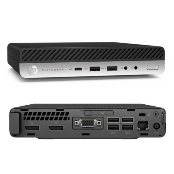 تاینی کامپیوتر استوک مینی اچ پی مدل Tiny Hp EliteDesk Mini G4 CPU i7 (8700T) Ram 8gb DDR4 SSD 256gb G4 - Image 2
